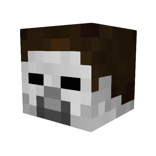 MistaMikel Minecraft avatar head, 3D render