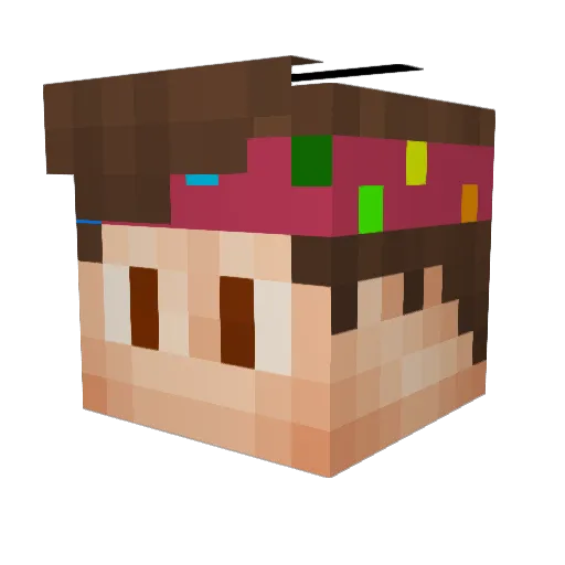 MistagV2 Minecraft avatar head, 3D render