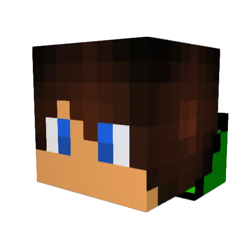 MistahB Minecraft avatar head, 3D render