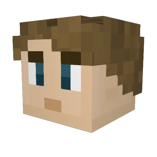 MistahCOW Minecraft avatar head, 3D render