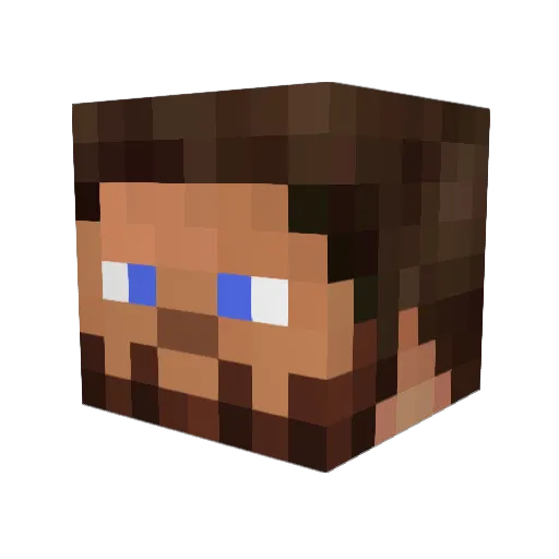 MistahNaTee Minecraft avatar head, 3D render