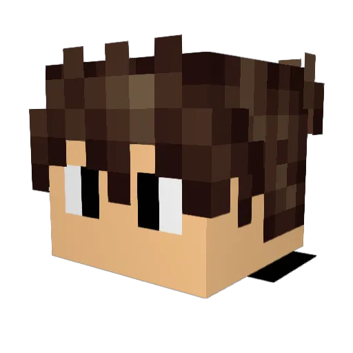 MistahSolo Minecraft avatar head, 3D render