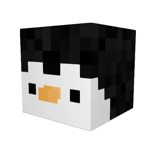 Mistah_Pengu Minecraft avatar head, 3D render