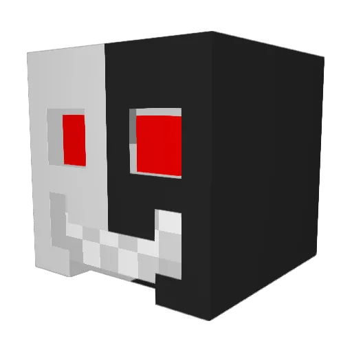 Mistake0 Minecraft avatar head, 3D render