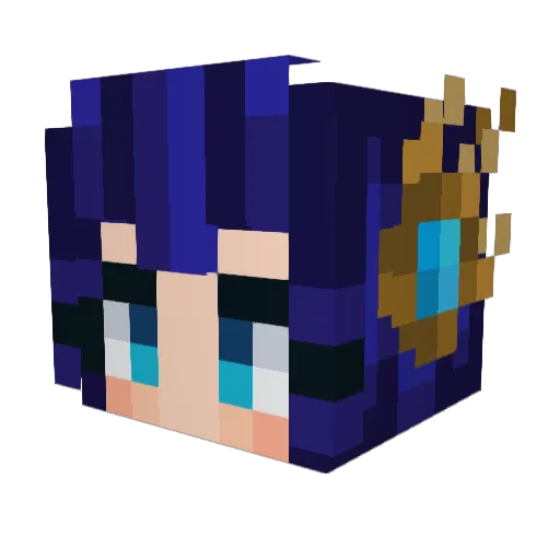 Mistake5724 Minecraft avatar head, 3D render