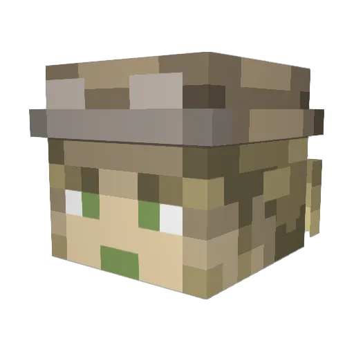 Mistap14 Minecraft avatar head, 3D render