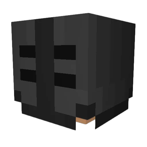 Mistcutter Minecraft avatar head, 3D render