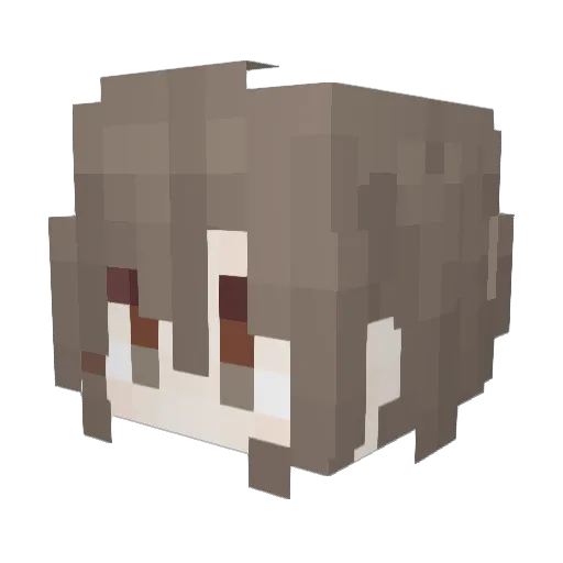 MisteFahrenheit Minecraft avatar head, 3D render
