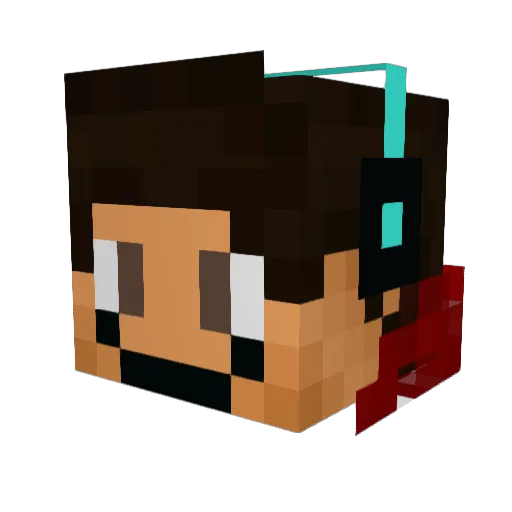 MisteR_NE0N Minecraft avatar head, 3D render