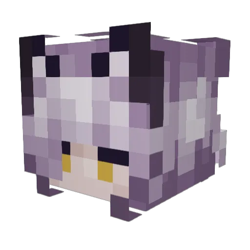 Mistearea Minecraft avatar head, 3D render