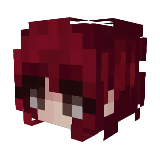 Misteko Minecraft avatar head, 3D render