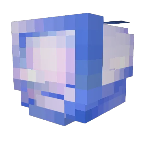 Mister124 Minecraft avatar head, 3D render