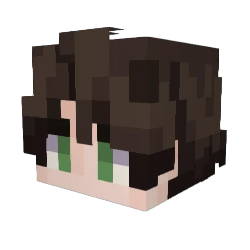 MisterBHR Minecraft avatar head, 3D render