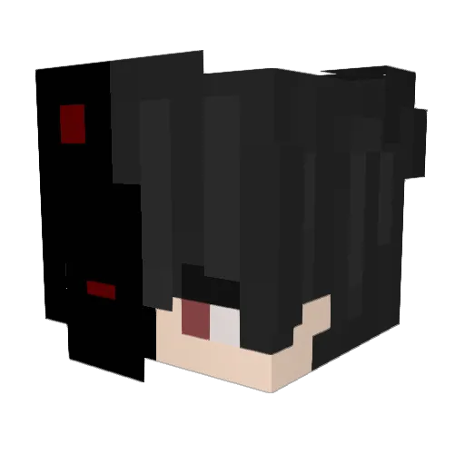 MisterBK_ Minecraft avatar head, 3D render