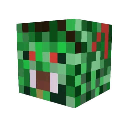 MisterBlock123 Minecraft avatar head, 3D render