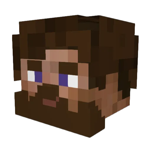 MisterBob85 Minecraft avatar head, 3D render