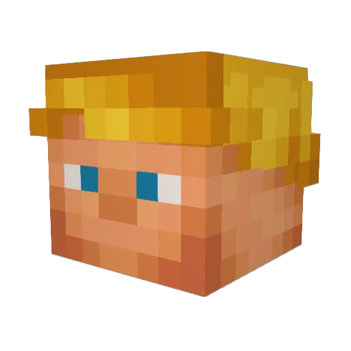MisterCoke3000 Minecraft avatar head, 3D render