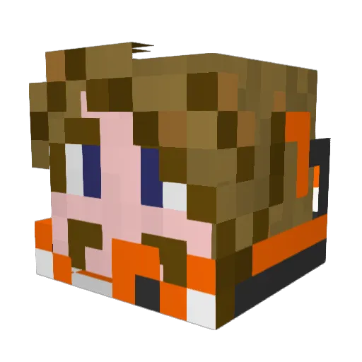 MisterCroatia Minecraft avatar head, 3D render