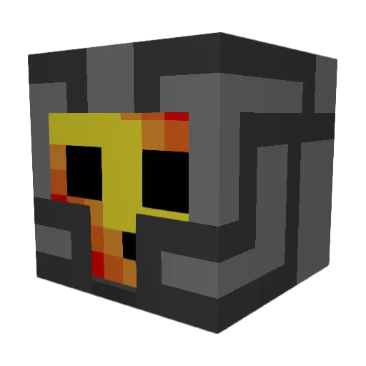 MisterDarky Minecraft avatar head, 3D render