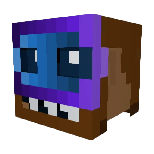 MisterDiceGuy Minecraft avatar head, 3D render
