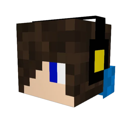 MisterDoCool Minecraft avatar head, 3D render