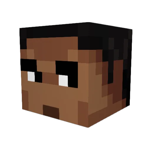 MisterEEEE Minecraft avatar head, 3D render