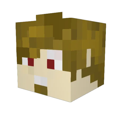 MisterEYP Minecraft avatar head, 3D render