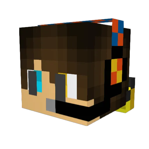 MisterFister2_0 Minecraft avatar head, 3D render