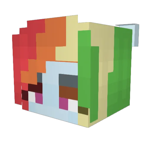 MisterFrog666 Minecraft avatar head, 3D render