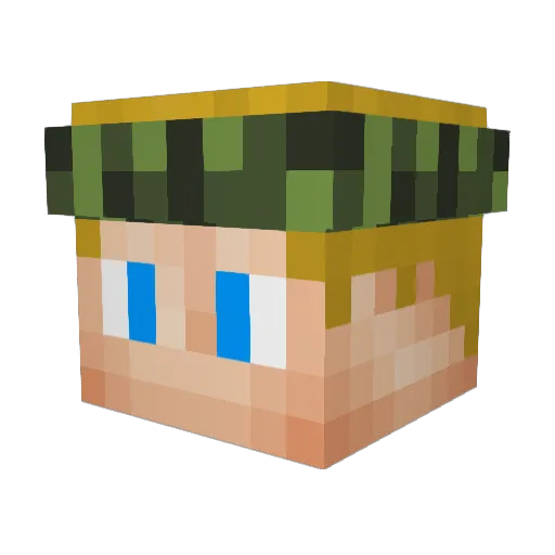 MisterGAMER98 Minecraft avatar head, 3D render