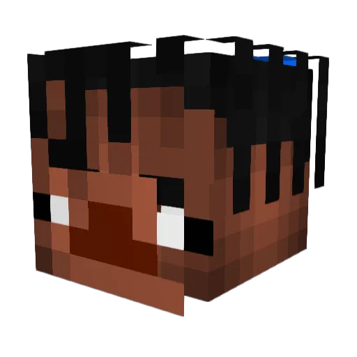 MisterGabagool Minecraft avatar head, 3D render