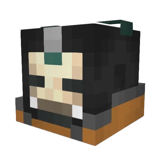 MisterGalaxyMan Minecraft avatar head, 3D render