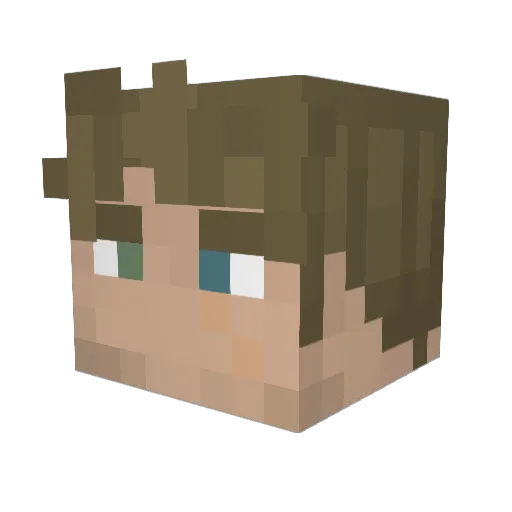 MisterGeil Minecraft avatar head, 3D render
