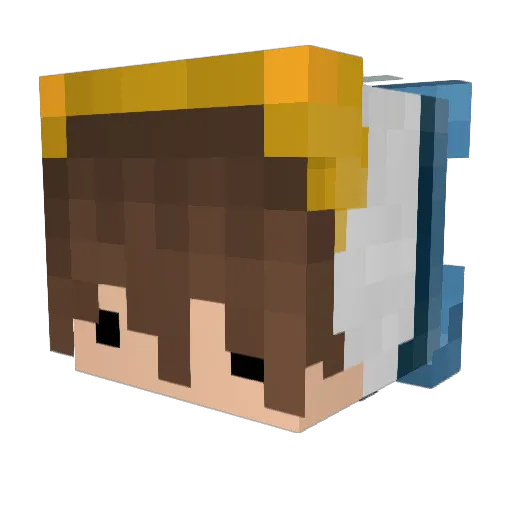 MisterGizzmo Minecraft avatar head, 3D render