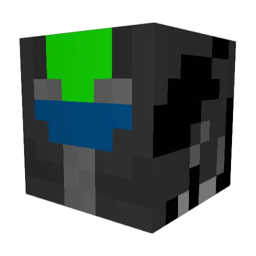 MisterGold Minecraft avatar head, 3D render