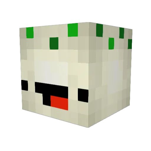 MisterGreenPie Minecraft avatar head, 3D render