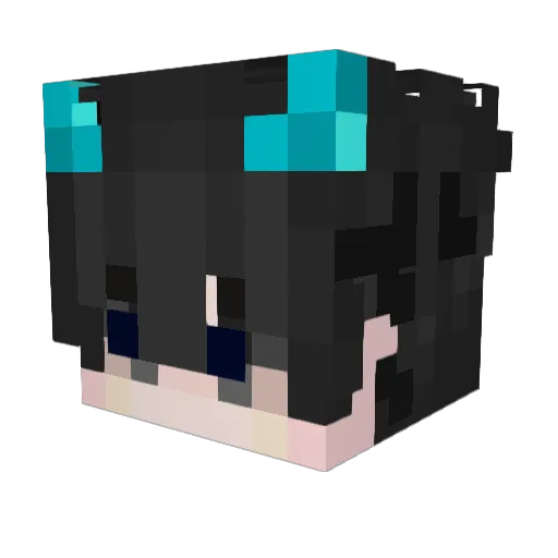 MisterHicks Minecraft avatar head, 3D render