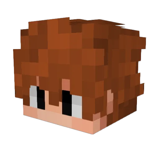 MisterIC3Y Minecraft avatar head, 3D render