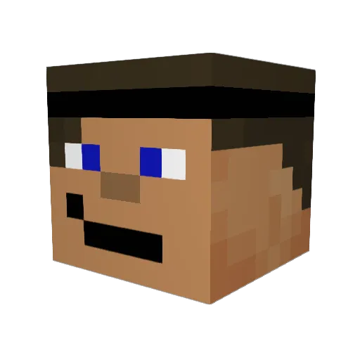 MisterIxam Minecraft avatar head, 3D render