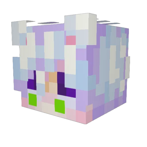 MisterKitten99 Minecraft avatar head, 3D render