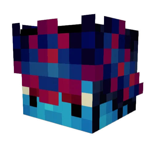 MisterMP88 Minecraft avatar head, 3D render