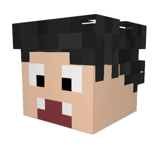 MisterMan04 Minecraft avatar head, 3D render