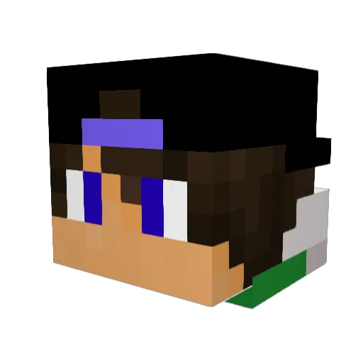 MisterMicques Minecraft avatar head, 3D render
