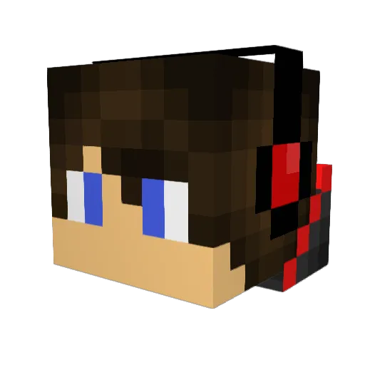 MisterMilk_1 Minecraft avatar head, 3D render