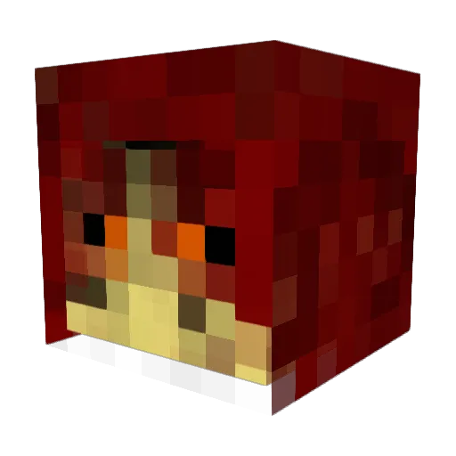 MisterNeko Minecraft avatar head, 3D render