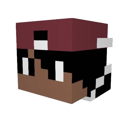 MisterP5 Minecraft avatar head, 3D render