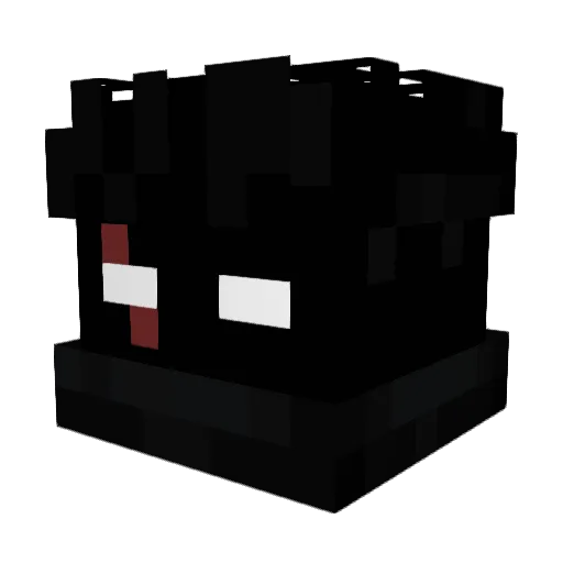 MisterPVP Minecraft avatar head, 3D render