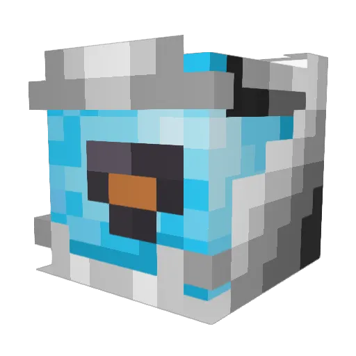 MisterProject Minecraft avatar head, 3D render