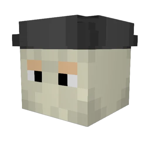MisterPuma_ Minecraft avatar head, 3D render