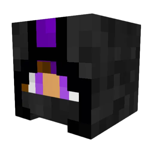 MisterRequiem Minecraft avatar head, 3D render
